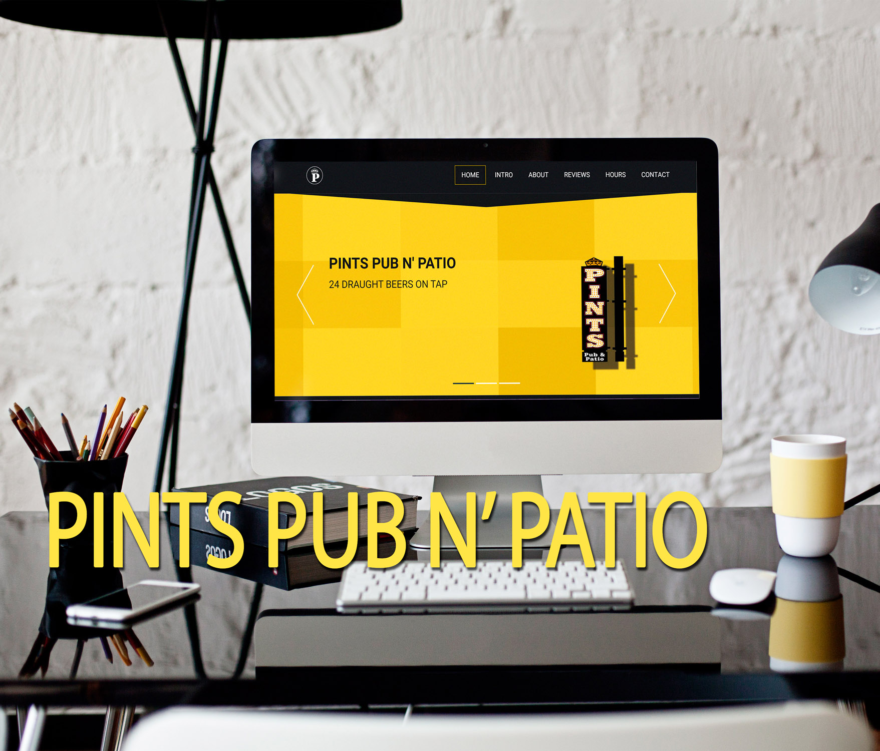 Pints Pub n' Patio website design Des Moines, Iowa