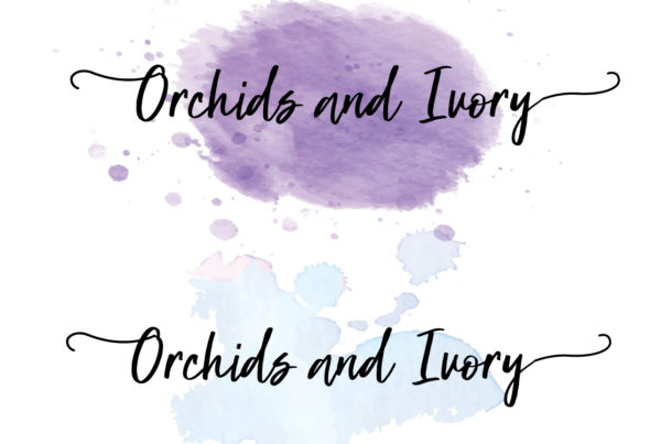 orchids and ivory logo design