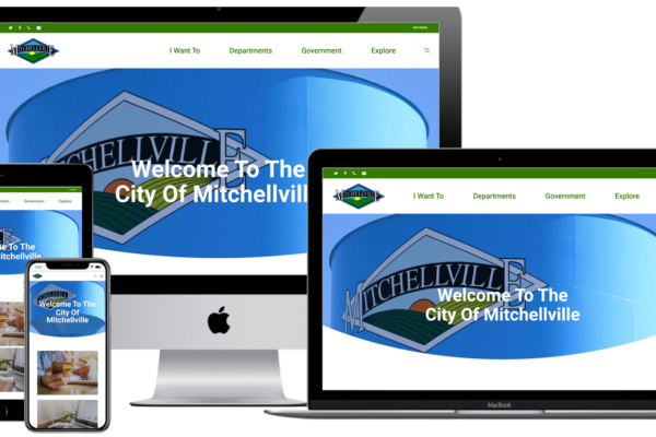 City of Mitchellville website design mockup
