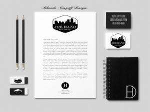 black white branding mock up