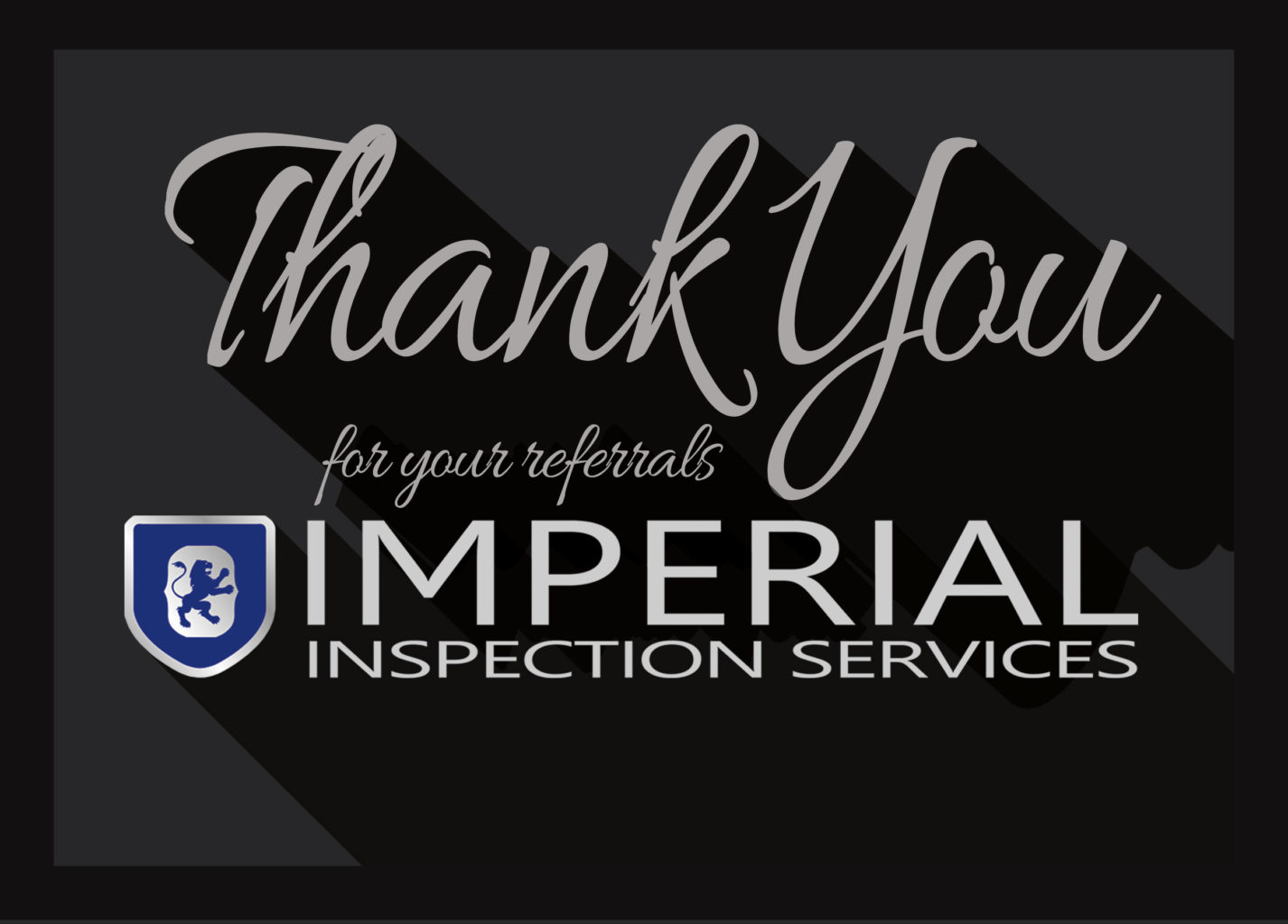 Imperial Inspection Thank You card