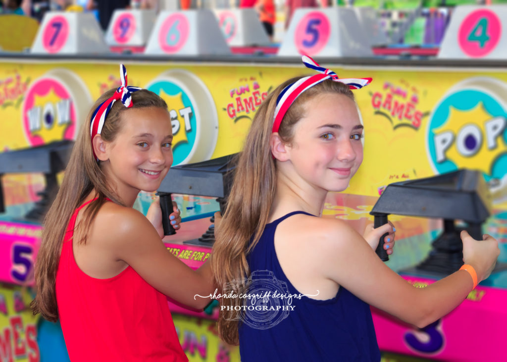 Children photograph at a carnival by Rhonda Cosgriff Designs