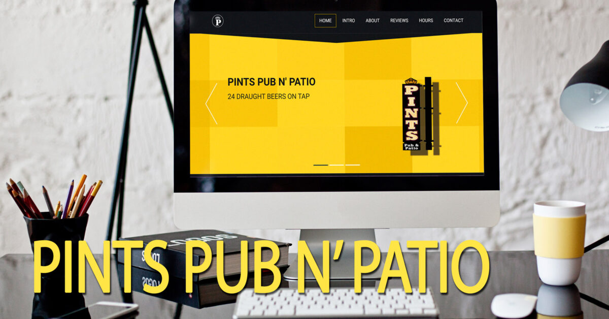Pints Pub & Patio site Rhonda Cosgriff site Designs