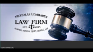 tour of nicholas lombardi law firm website design