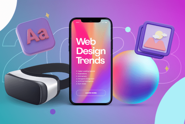 Web Design Trends for 2023 graphic