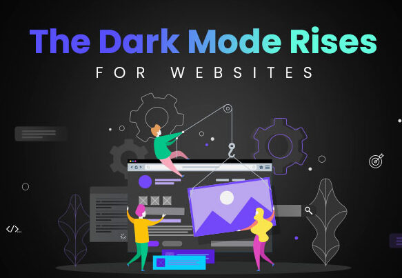 Dark mode website design