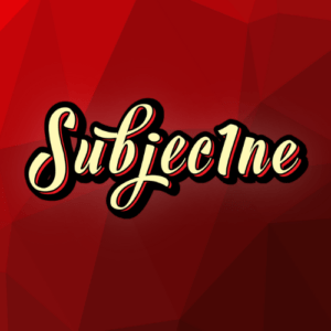 Subjec1ne logo design