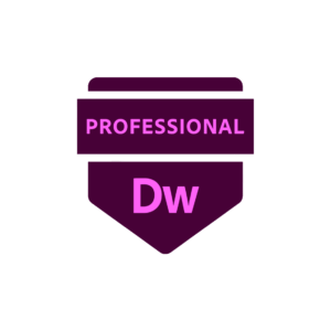 60bf472d55209532b32bb7fe Adobe Certified Professional Dreamweaver digital badge glow+Iowa-Web-Designer