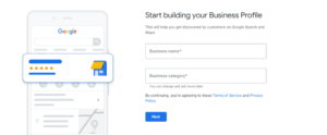 GMB registration page+Iowa-Web-Designer