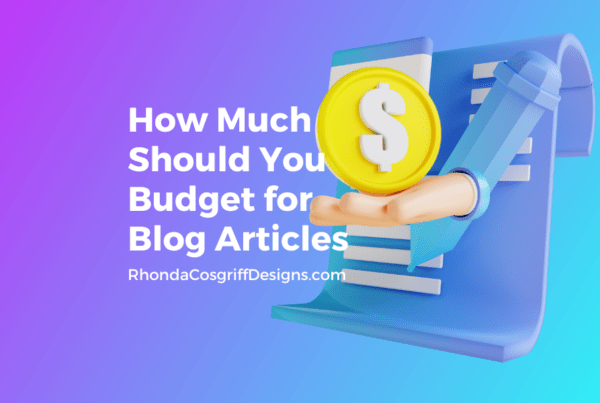 How much should you budget for blog articles