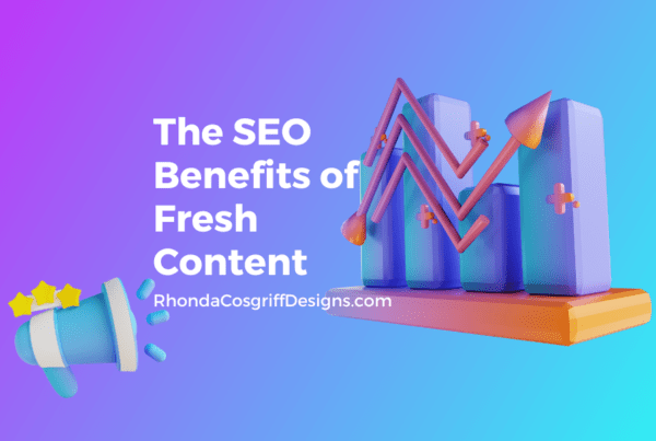 Post- launch: SEO benefits of fresh content graphic