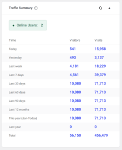 statistics Overview ‹ City of Mitchellville — WordPress+Iowa-Web-Designer