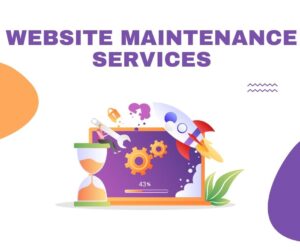 Orange And Purple Illustration Website System Update Facebook Post+Iowa-Web-Designer