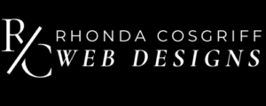 Rhonda Cosgriff Web Designs logo 3250 x 100 px+Iowa-Web-Designer