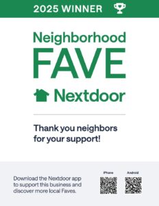 Nextdoor Faves 2025 Certificate pdf+Iowa-Web-Designer