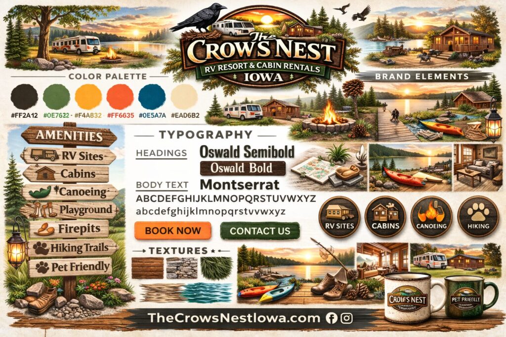 Crows Nest RV Resort & Cabin Rentals: Complete Brand & Website Transformation+iowa-web-designer ChatGPT Image Feb 22 2026 01 39 34 AM+Iowa-Web-Designer
